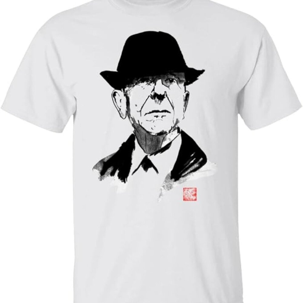 Leonard Cohen Unisex Cotton T-shirt